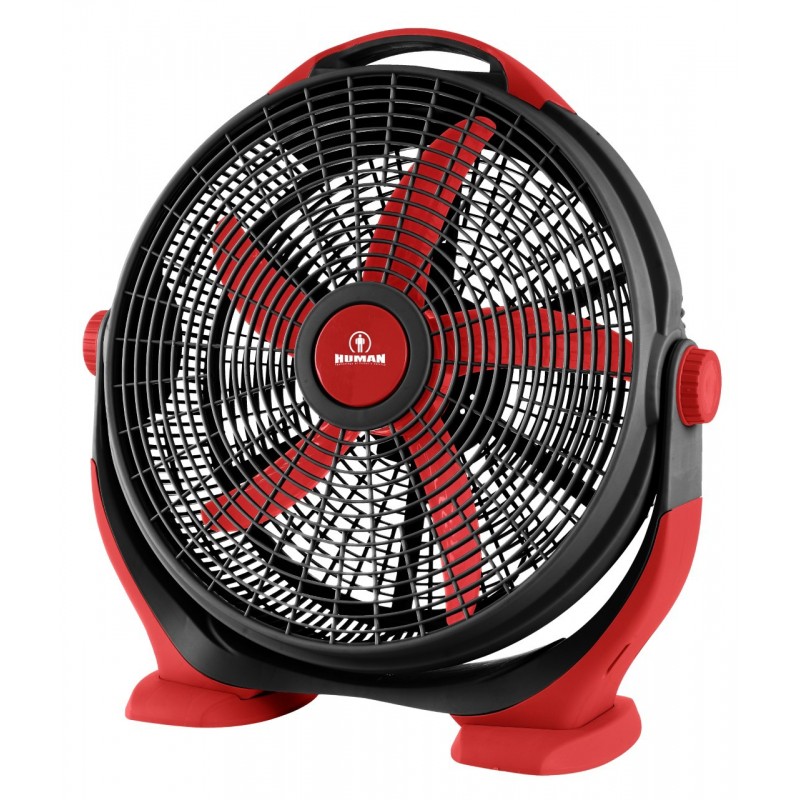 HUMAN KYT-50E Ανεμιστήρας Box  Fan 20" 50cm 80W Μαύρος/Κόκκινος 